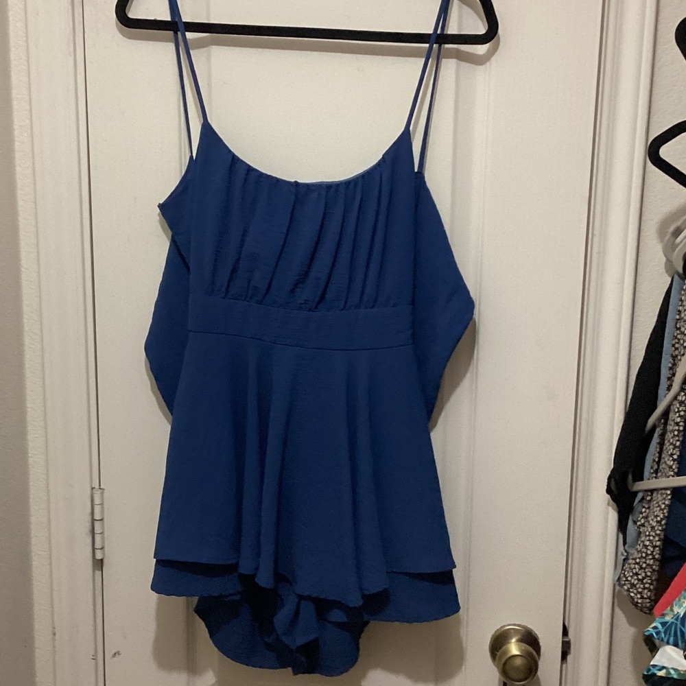 Windsor Blue Layered Jumpsuit